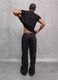 100% Linen Wide Leg Pants Black_4