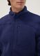 Blue full-zip sweatshirt with high neck and logo_2