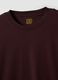 Brown long-sleeve T-shirt in pure organic cotton with crew neck_6