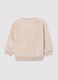 Beige regular fit toddler sweatshirt with round neck_1