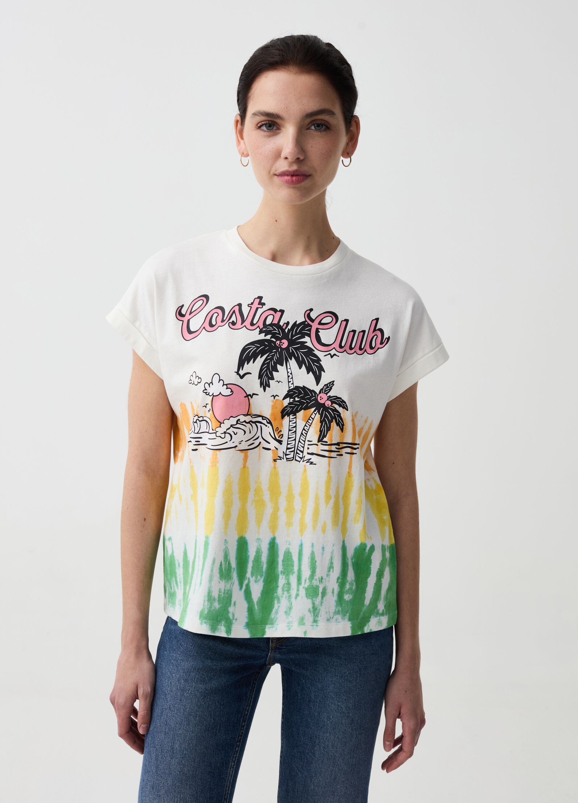 T-shirt con stampa Costa Club