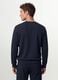 Blue crew-neck sweatshirt in cotton blend, regular fit_3