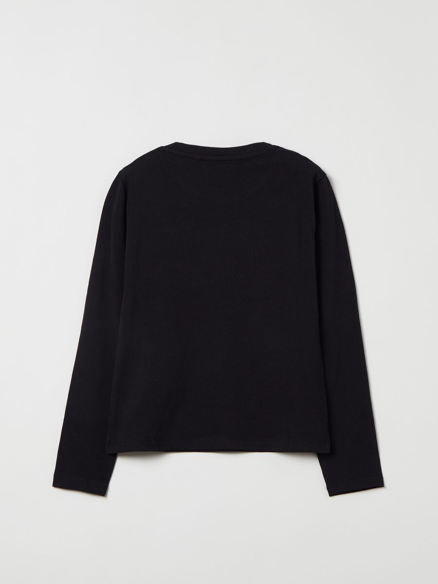 T-shirt a maniche lunghe con stampa_1