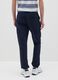 Blue cargo joggers with drawstring_2
