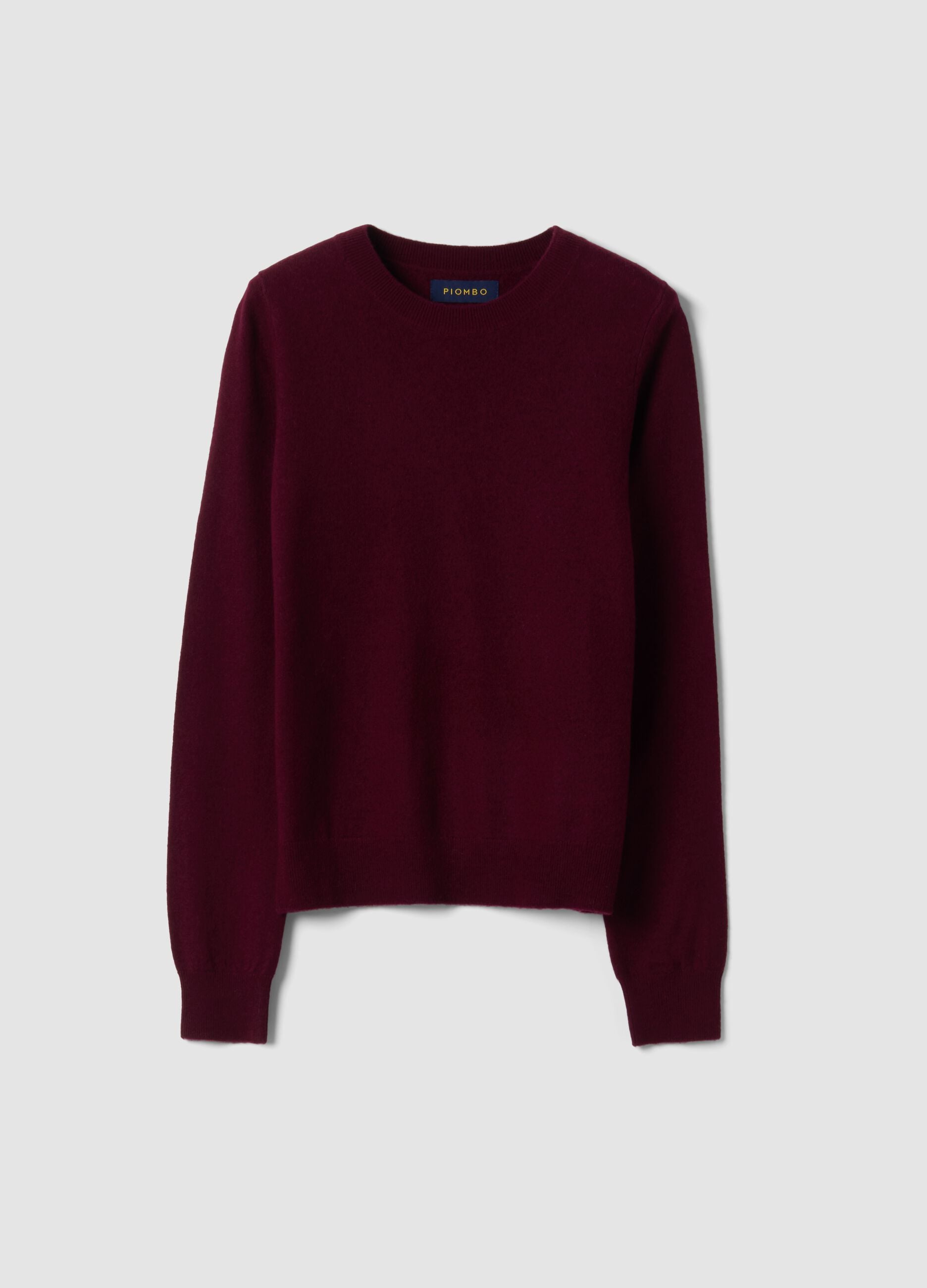 Maglia rossa in pura lana a girocollo