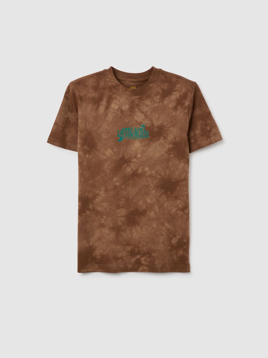 Boys' pure cotton regular fit brown T-shirt_3