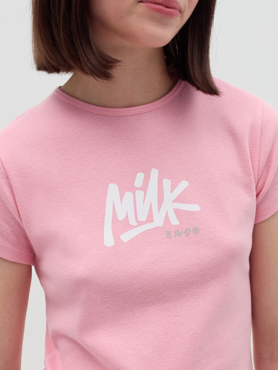 Printed T-shirt with round neck_3