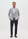 Blue Slim Fit Stretch Cotton Trousers_0