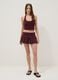 Top viola in cotone elasticizzato fitted_1