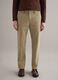 Pantaloni chino dritti in puro cotone twill beige regular fit_1