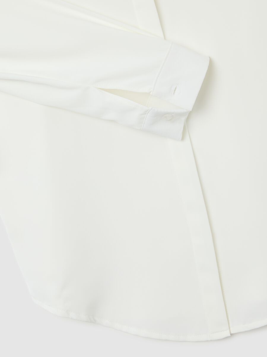 White Regular Fit Shirt_5