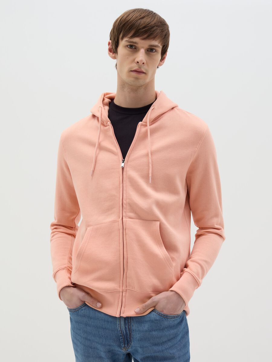 Essential full-zip sweatshirt with hood_0