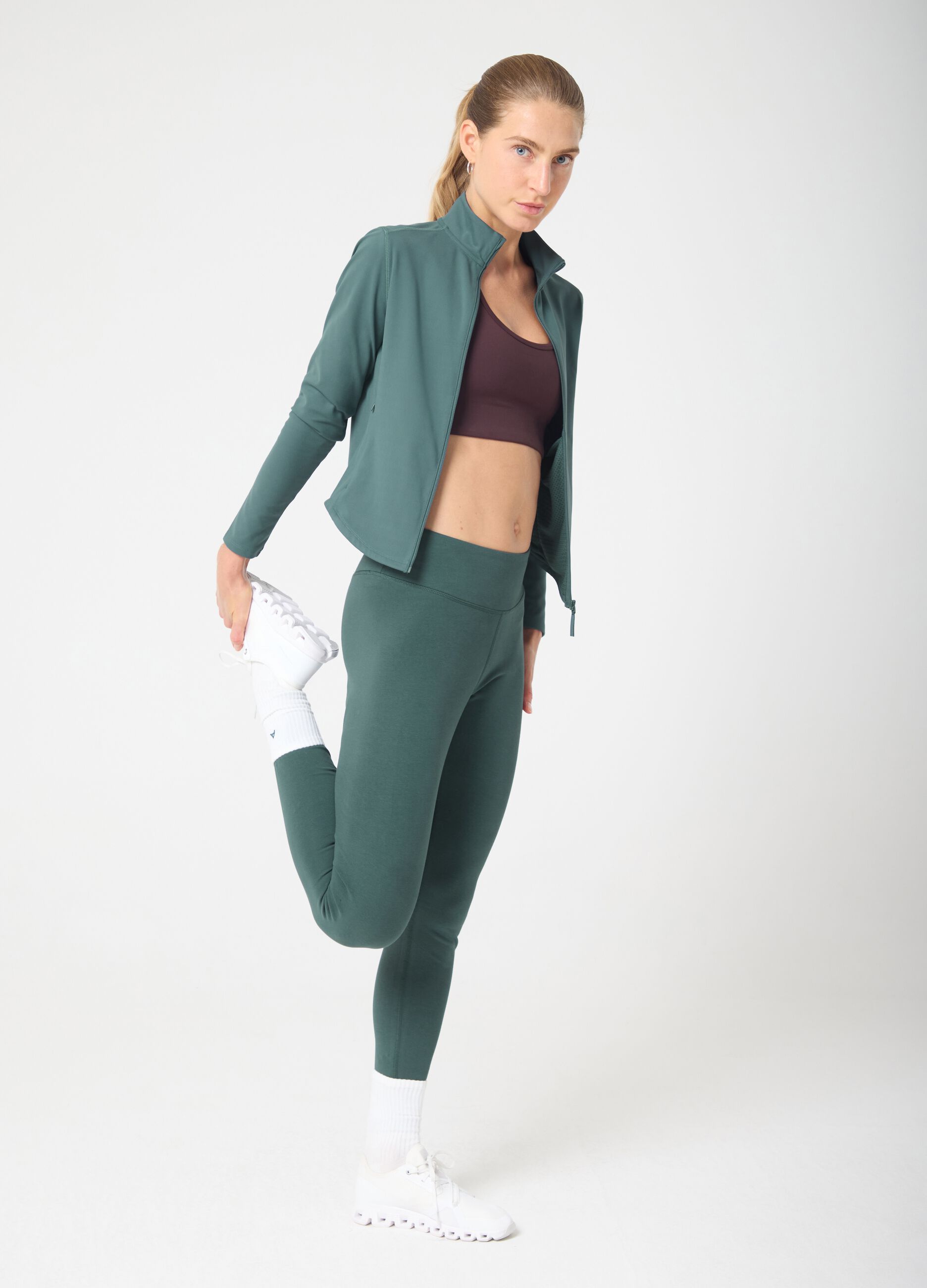 Full-zip sportiva in tessuto elasticizzato ALTAVIA STUDIO