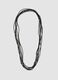 Multi-strand necklace with black beads_0