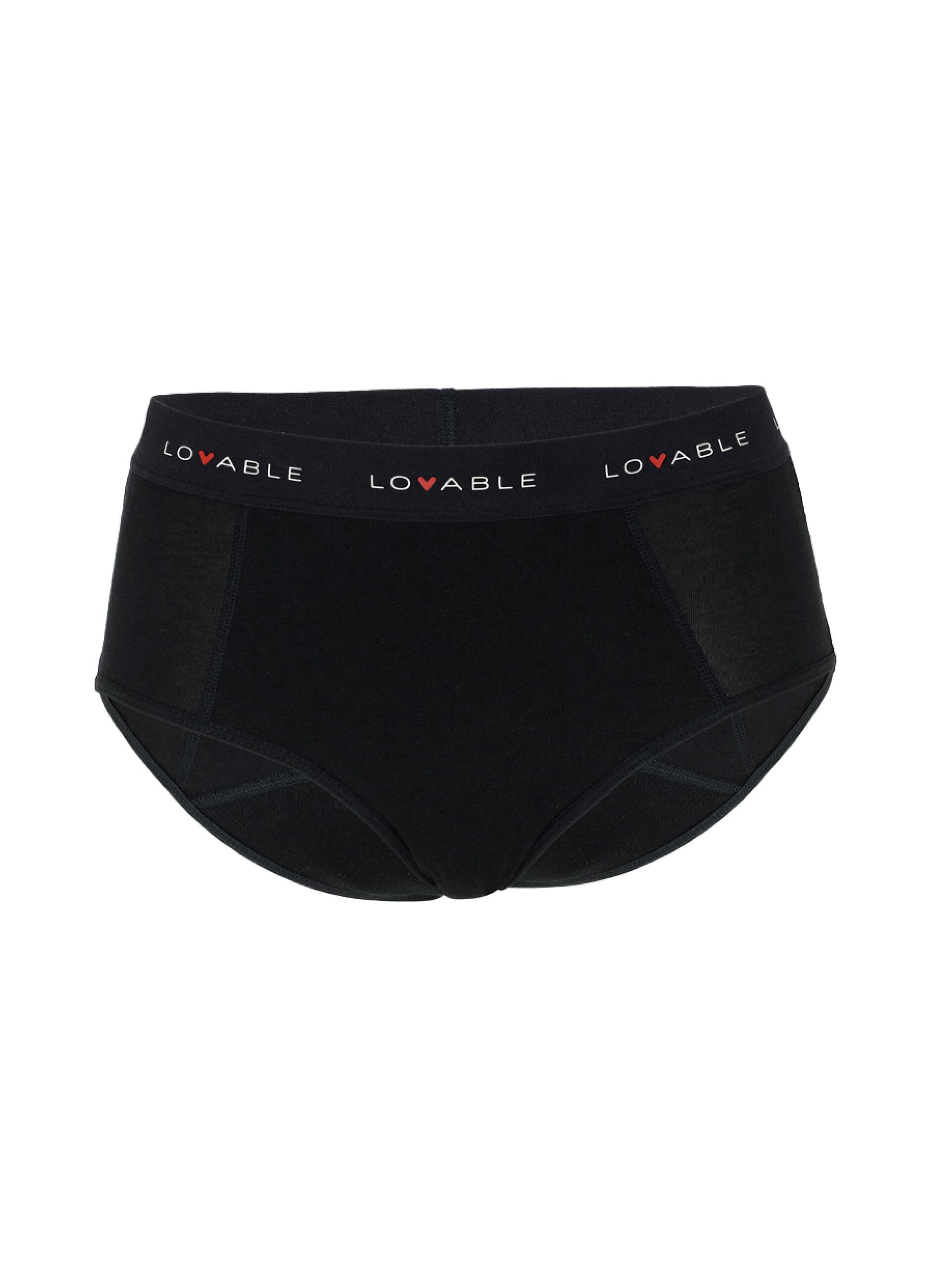 LOVABLE Slip da ciclo a vita alta flusso medio in cotone bio