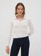 White viscose-blend polo-collar jumper, regular fit_2