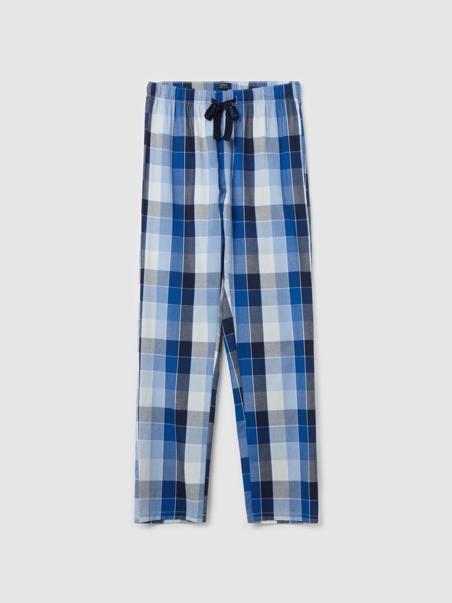 Pyjama trousers with print in cotton_4