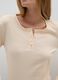 Beige pure cotton regular fit top_3