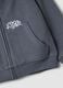 Grey cotton-blend hooded sweatshirt, regular fit, for boys_3