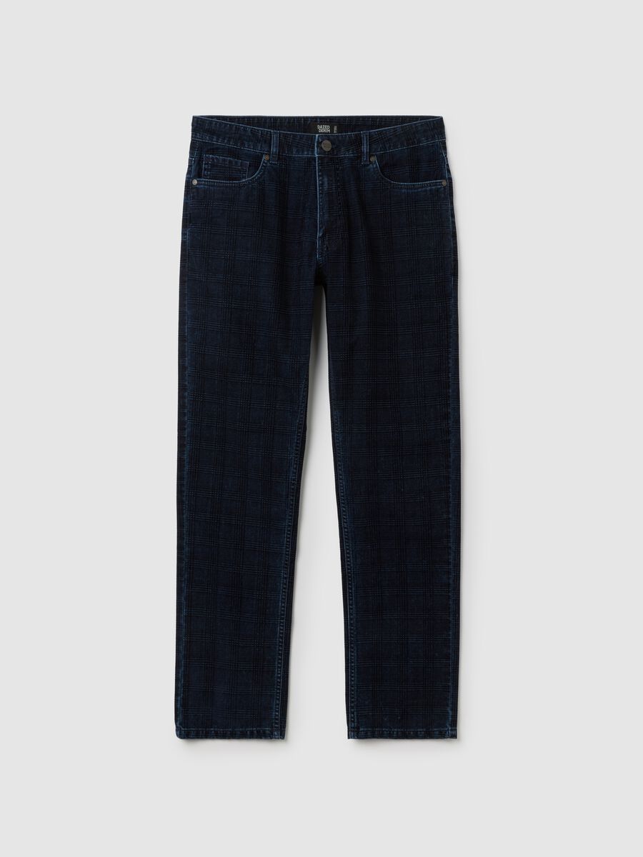 Jeans in puro cotone blu regular fit_4