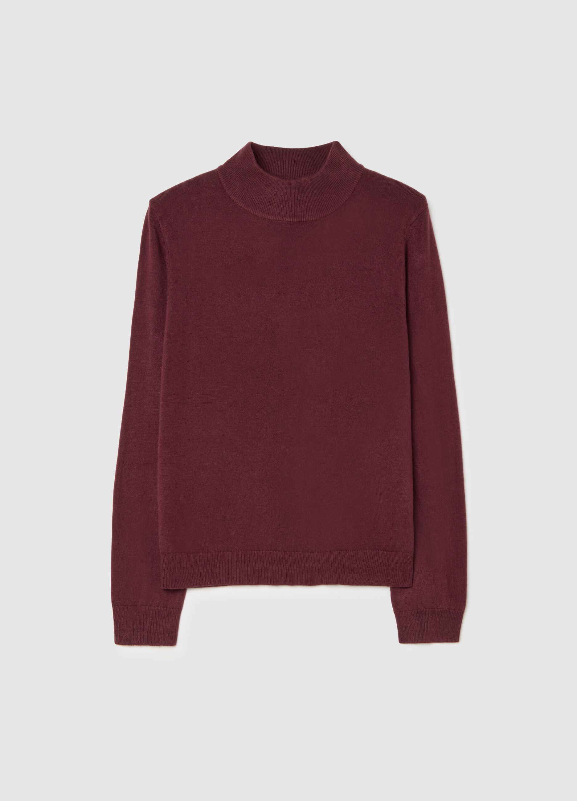 Red regular fit jumper