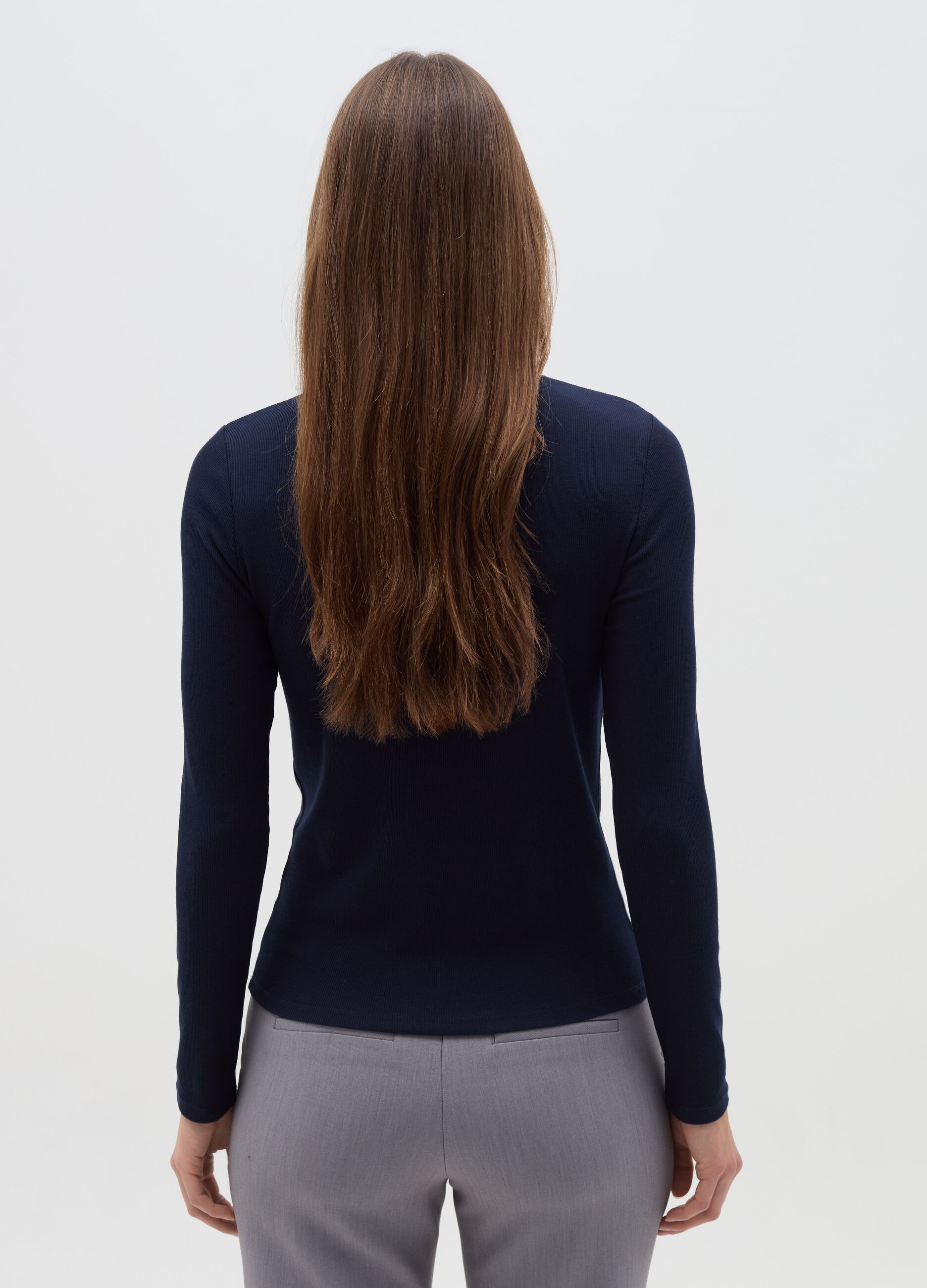 Lupetto in cotone e modal stretch