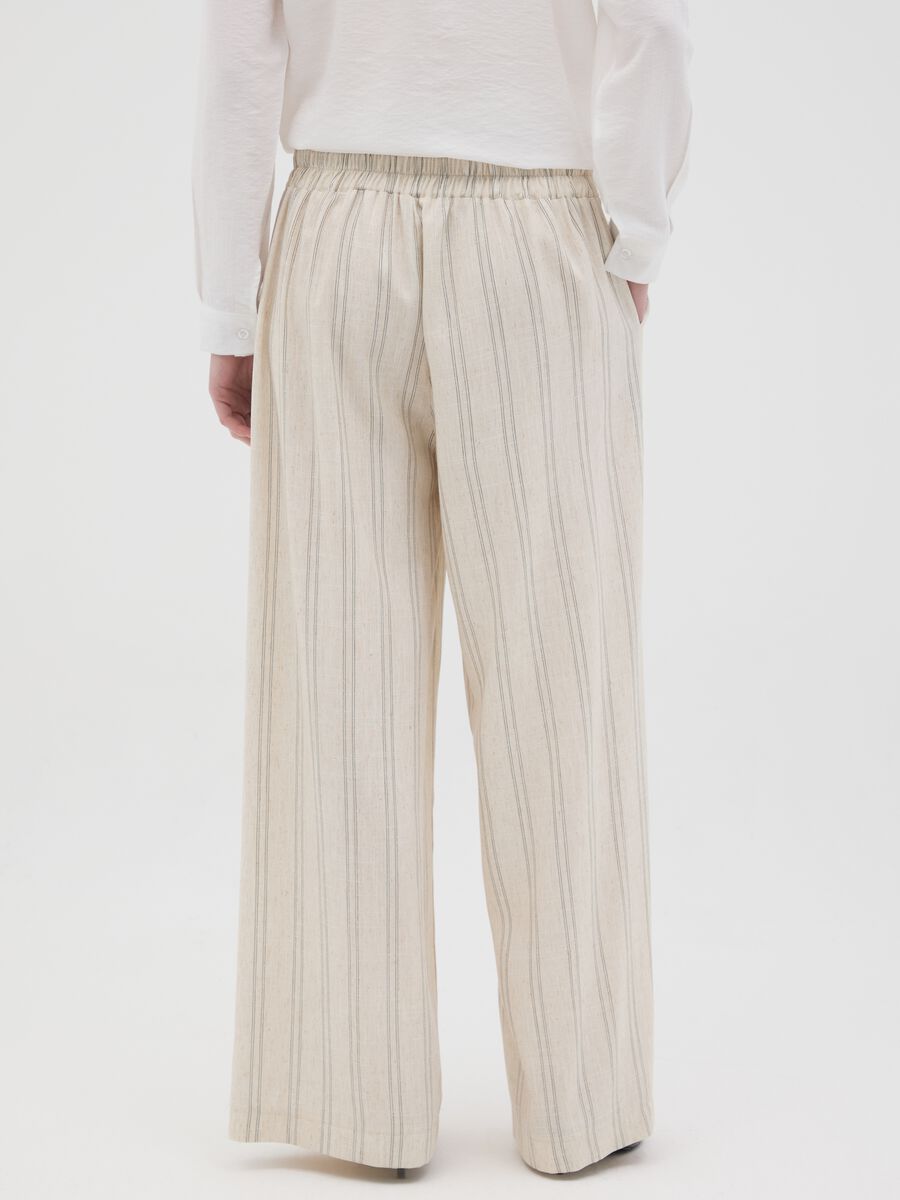 Women's Beige Regular Fit Trousers_2