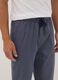 Blue striped organic cotton pyjama trousers_3