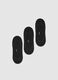 Three-pack of ankle-length sports socks in black cotton blend_0