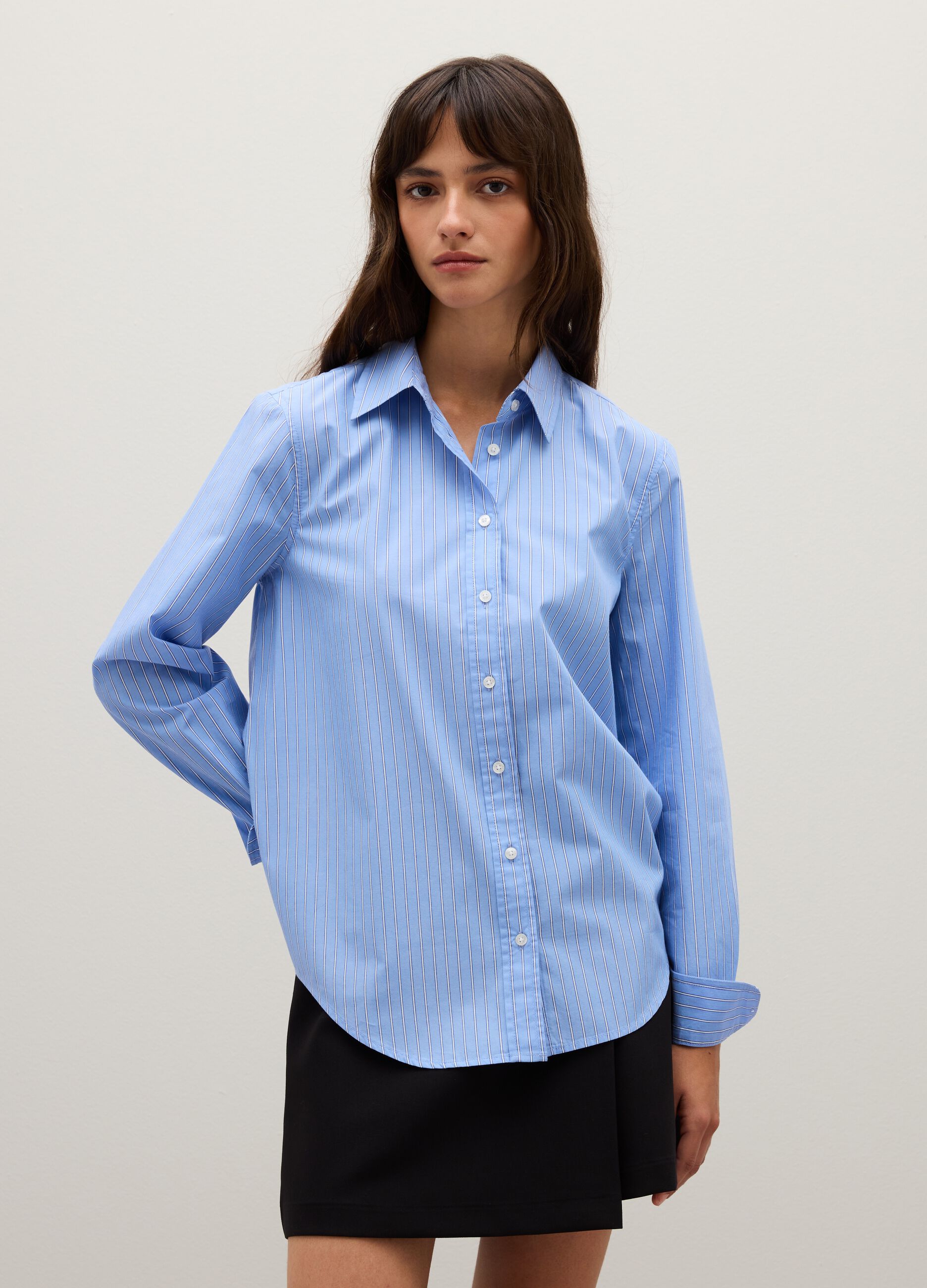 Multicoloured pure cotton regular fit shirt