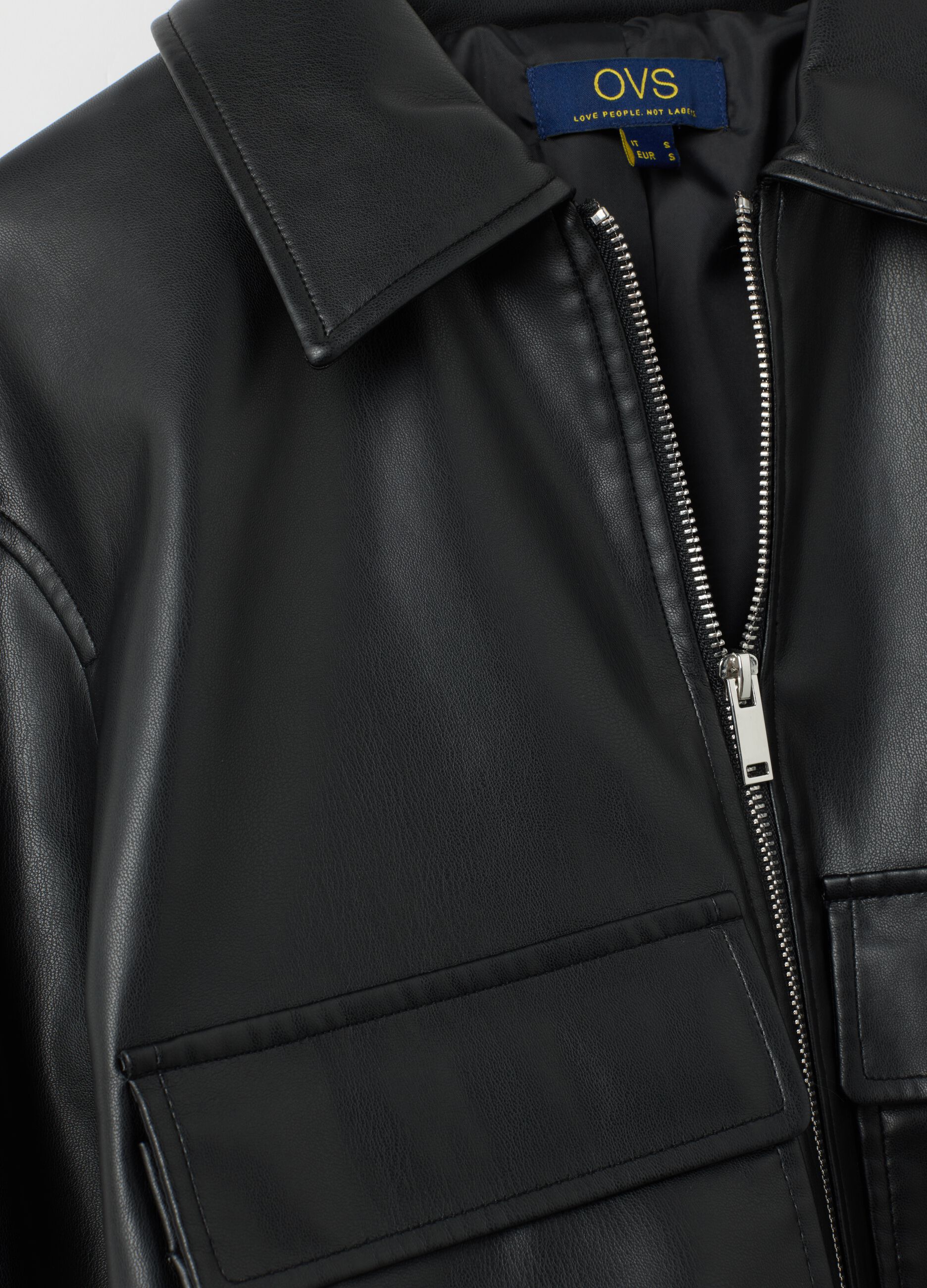 Black Regular Fit Jacket