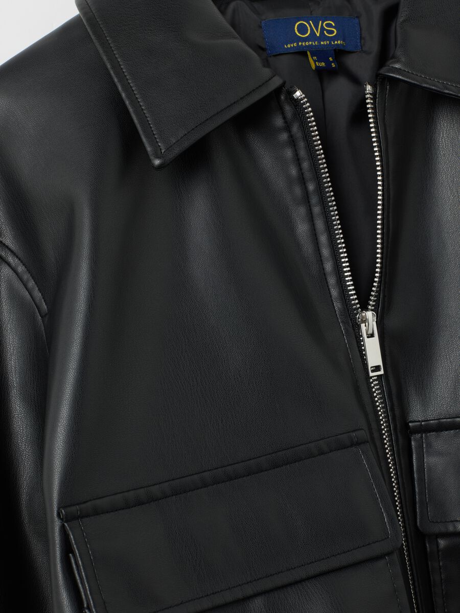 Black Regular Fit Jacket_5