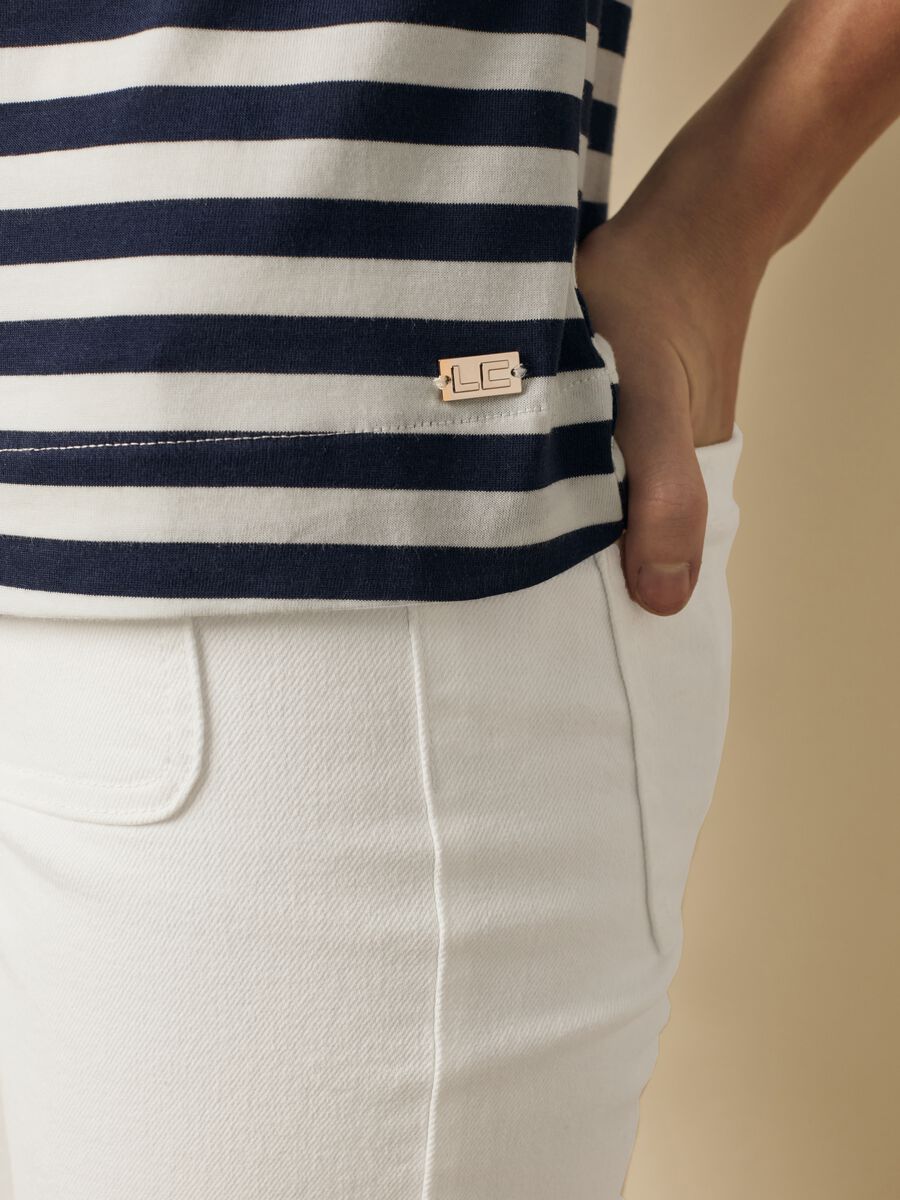 Striped cotton and modal T-shirt_2
