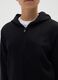 Girls' Black Pure Cotton Hoodie Regular Fit_2