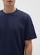 Blue pure cotton T-shirt relaxed fit_3