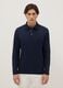 Long sleeve blue pure cotton polo &ndash; regular fit_1