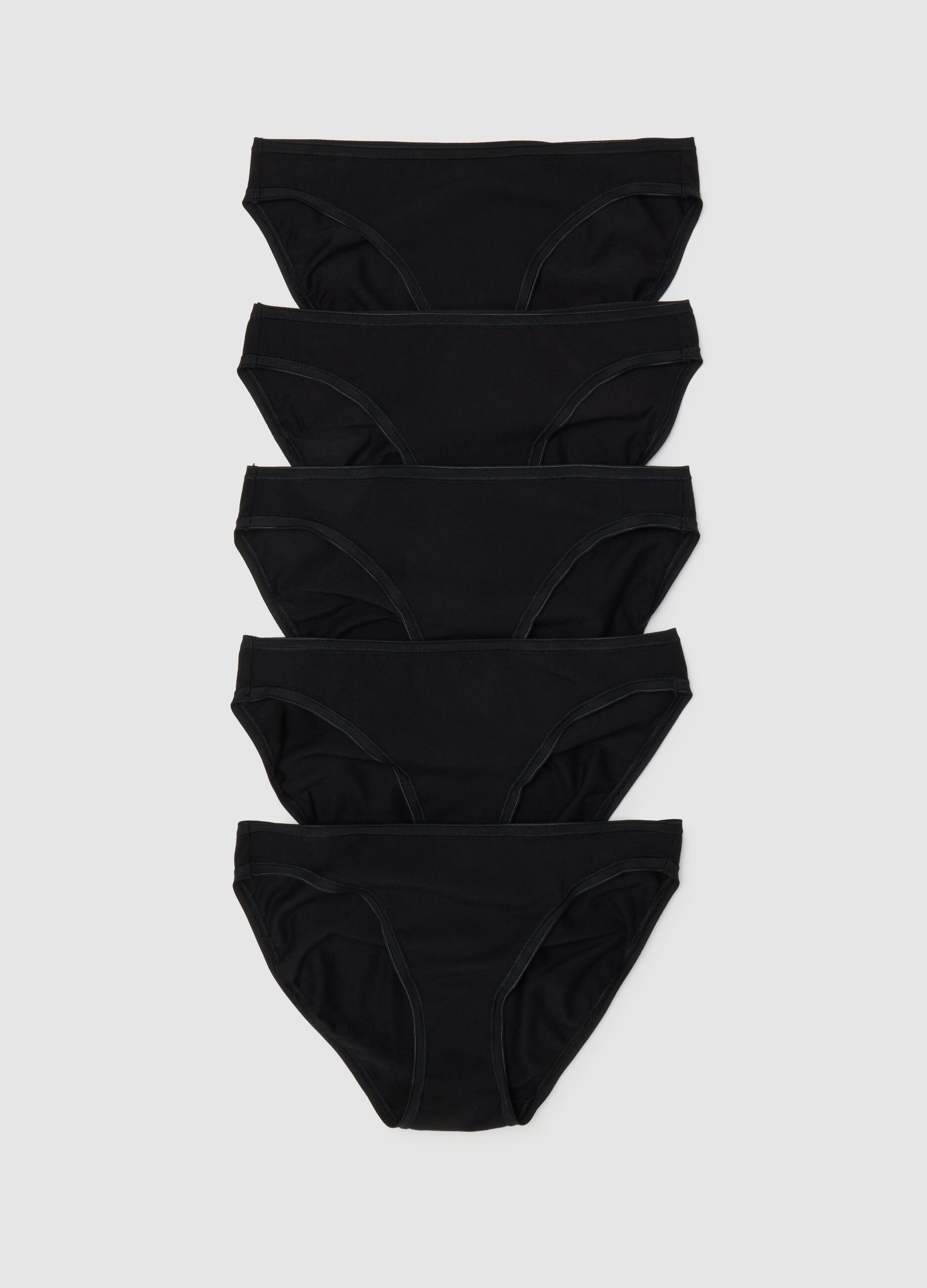 Five-pair pack of stretch briefs