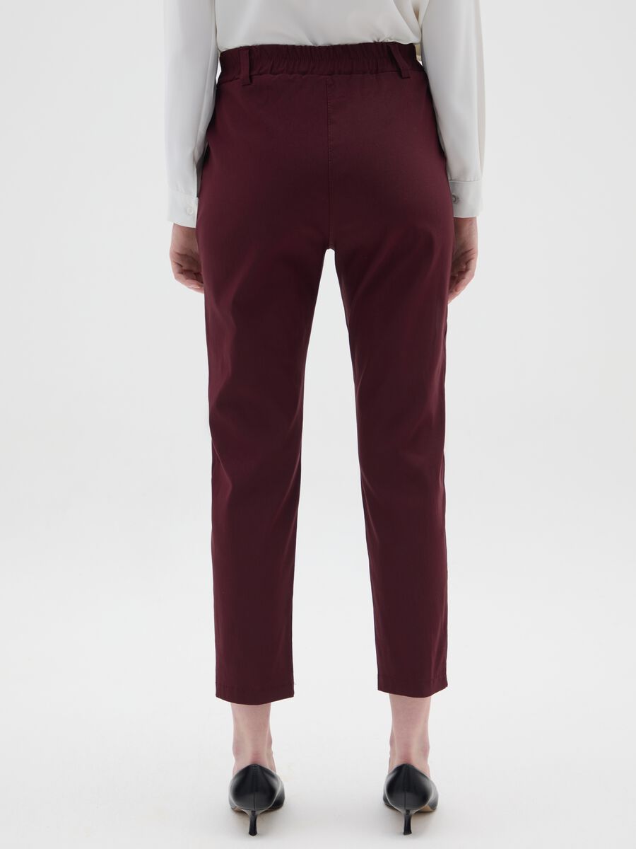 Red Regular Fit Trousers_3