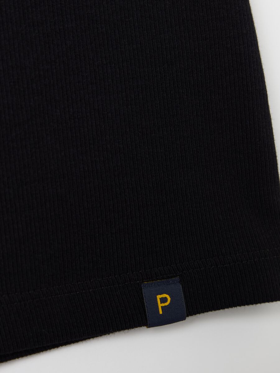 Black ribbed tank top_5