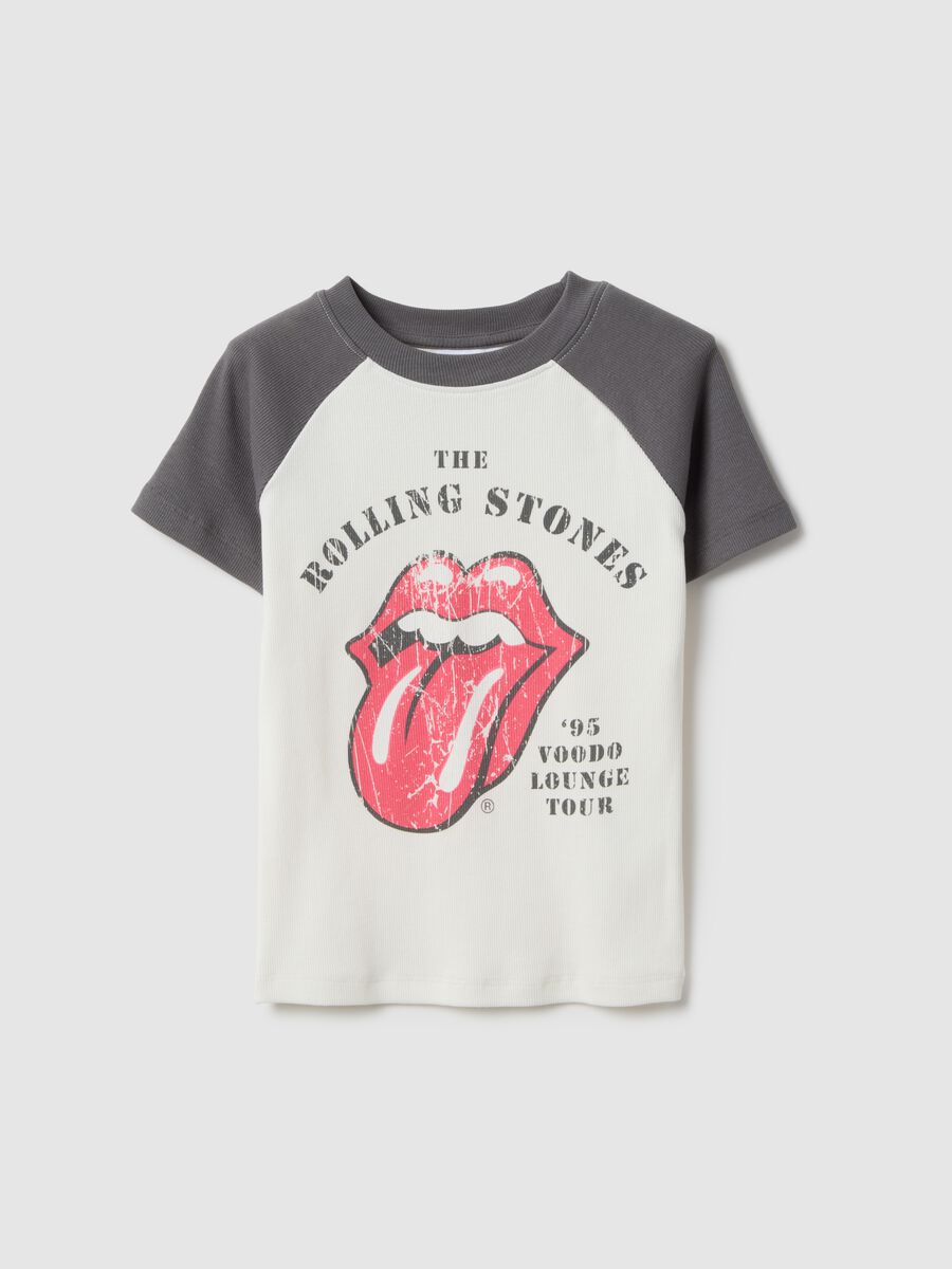 Multicolour pure cotton regular fit T-shirt with Rolling Stones print_4