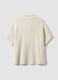 Cardigan beige in misto viscosa con alamari regular fit_2