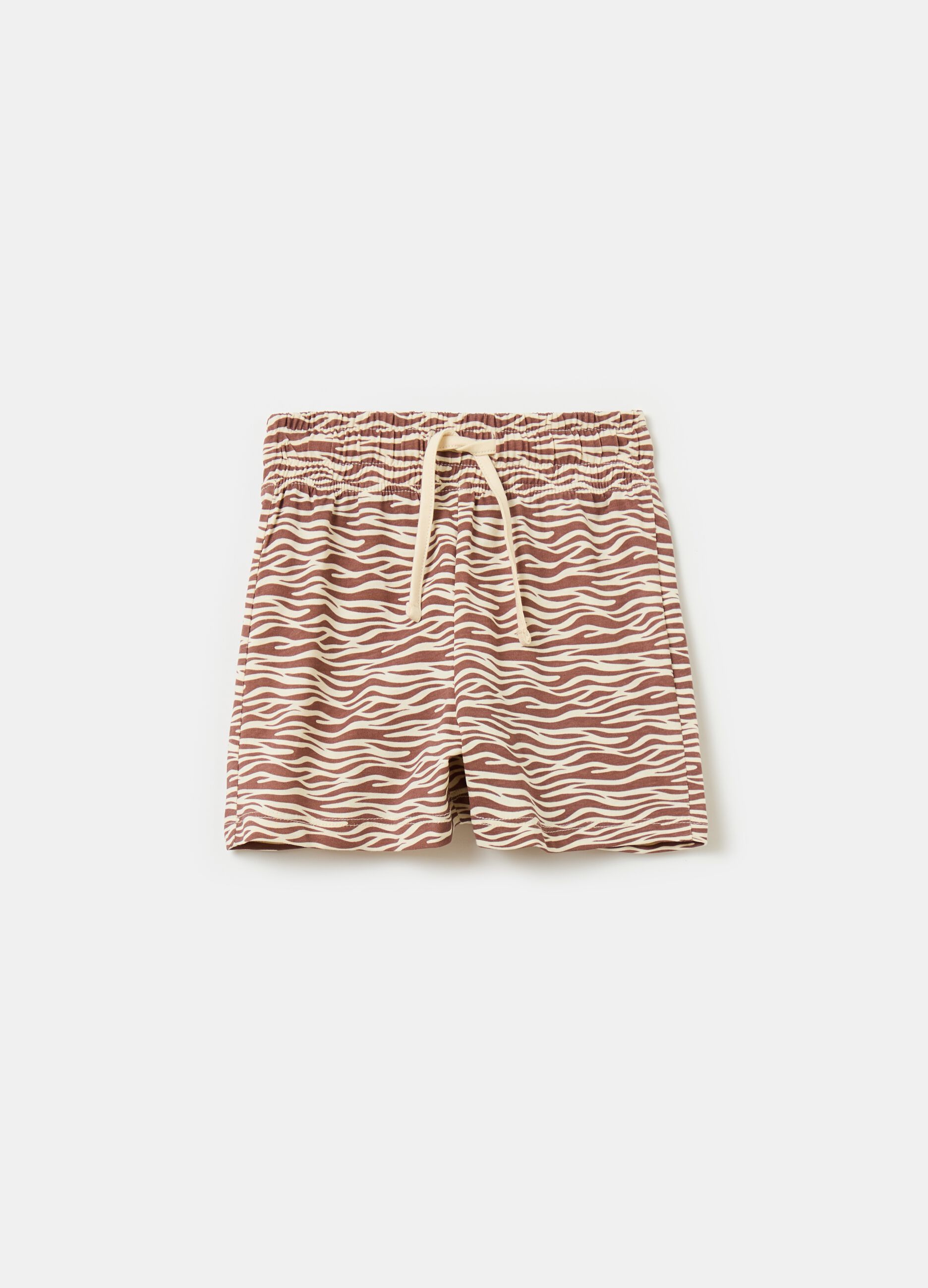 Shorts with speckled print