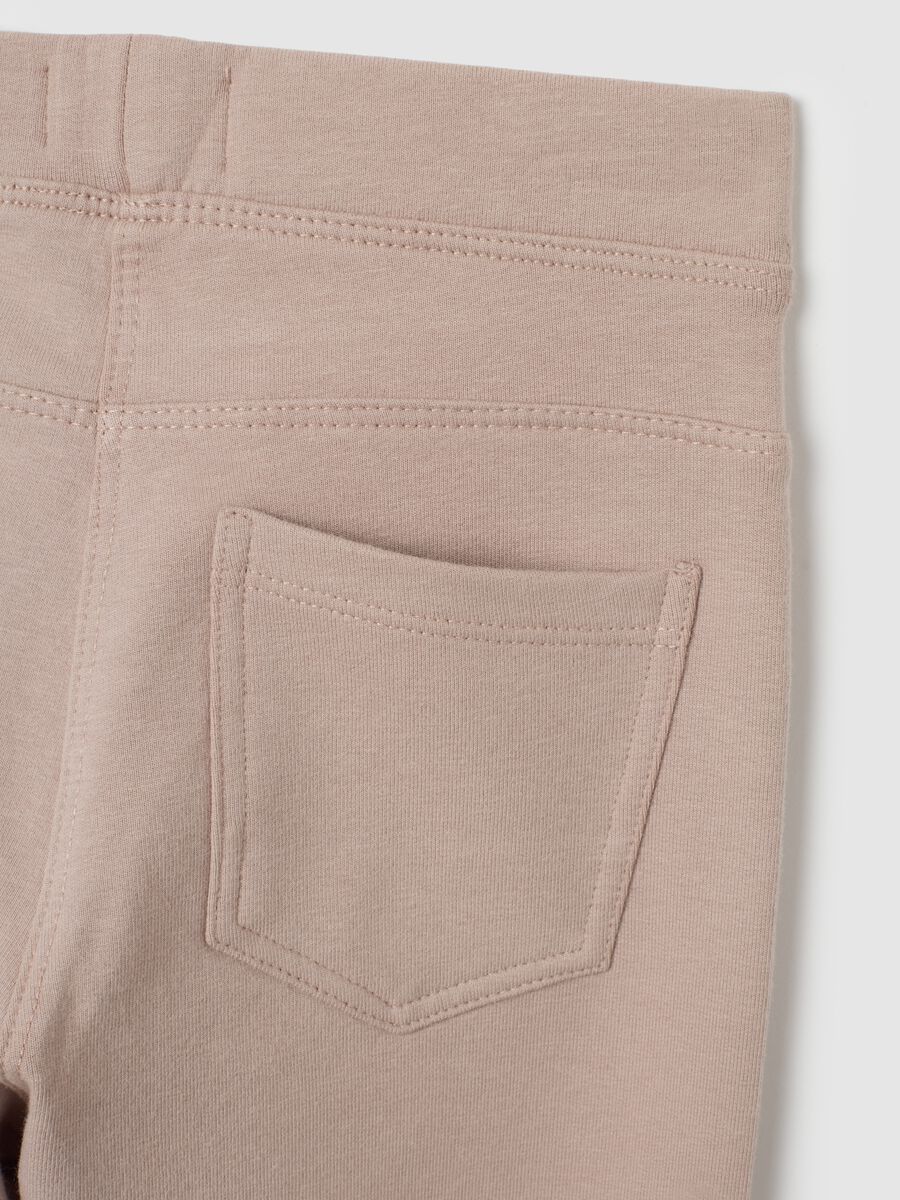 Leggings beige elasticizzato_3