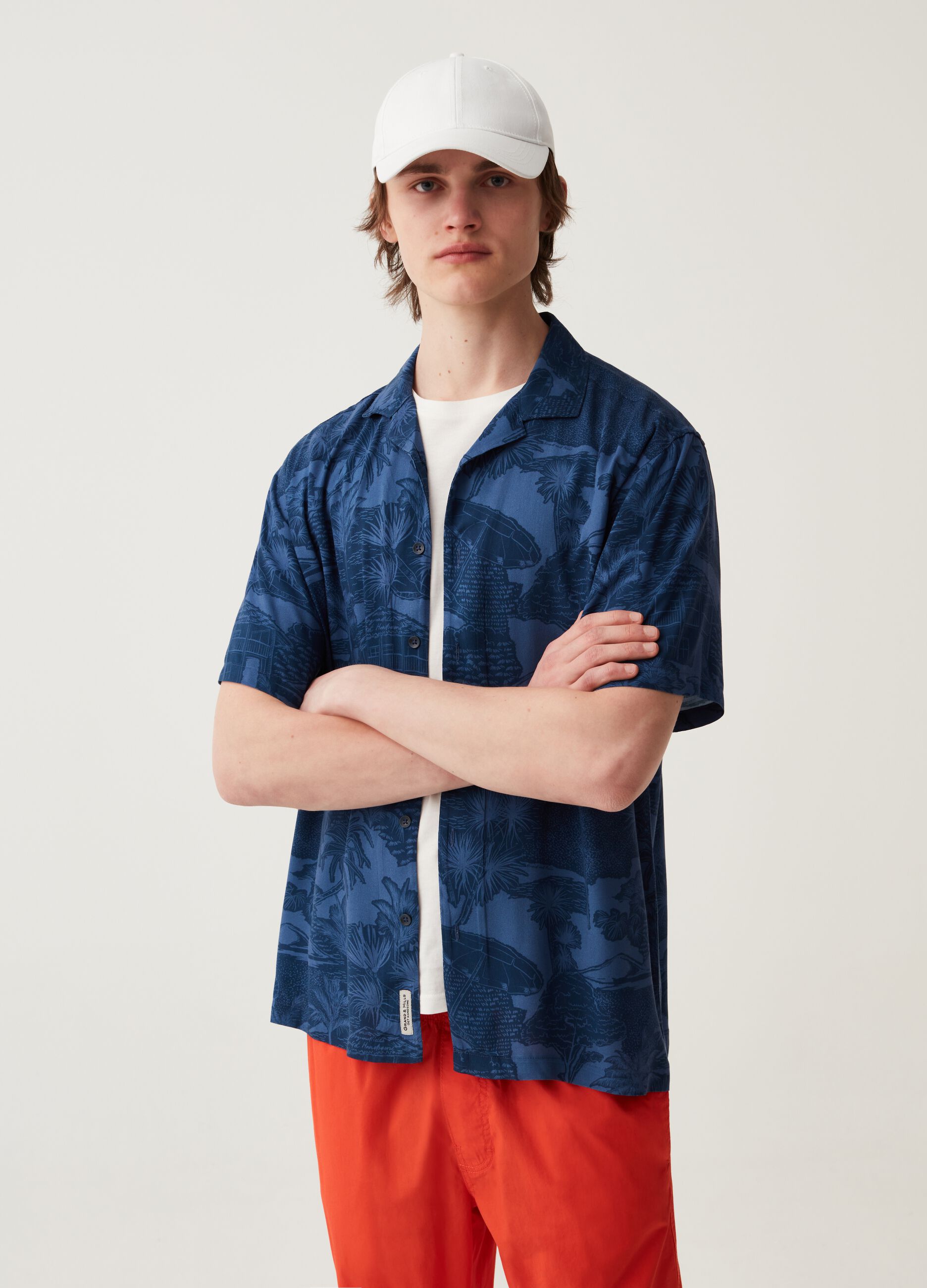 Camicia oversize in viscosa sostenibile Grand&Hills_0
