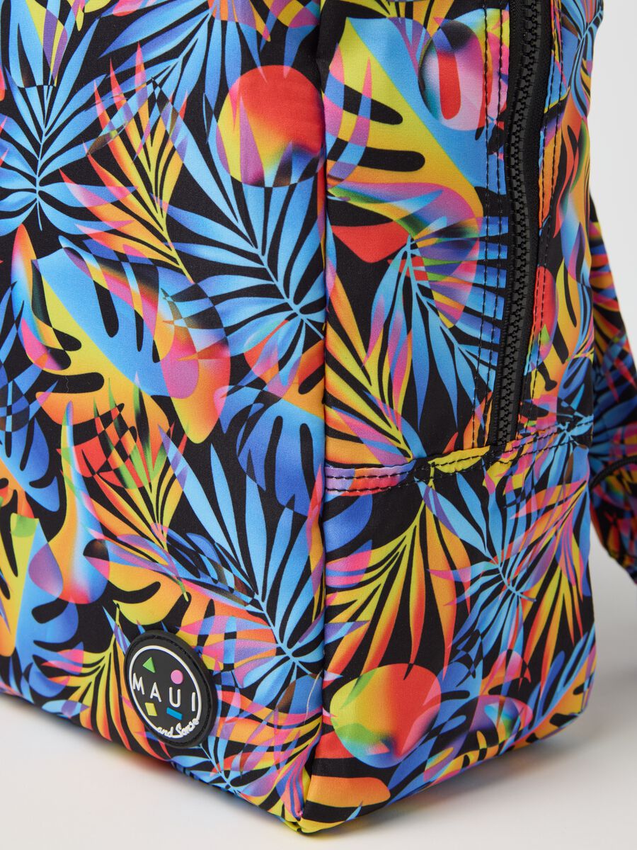 Multicolour Backpack with Tropical Maui Design_2