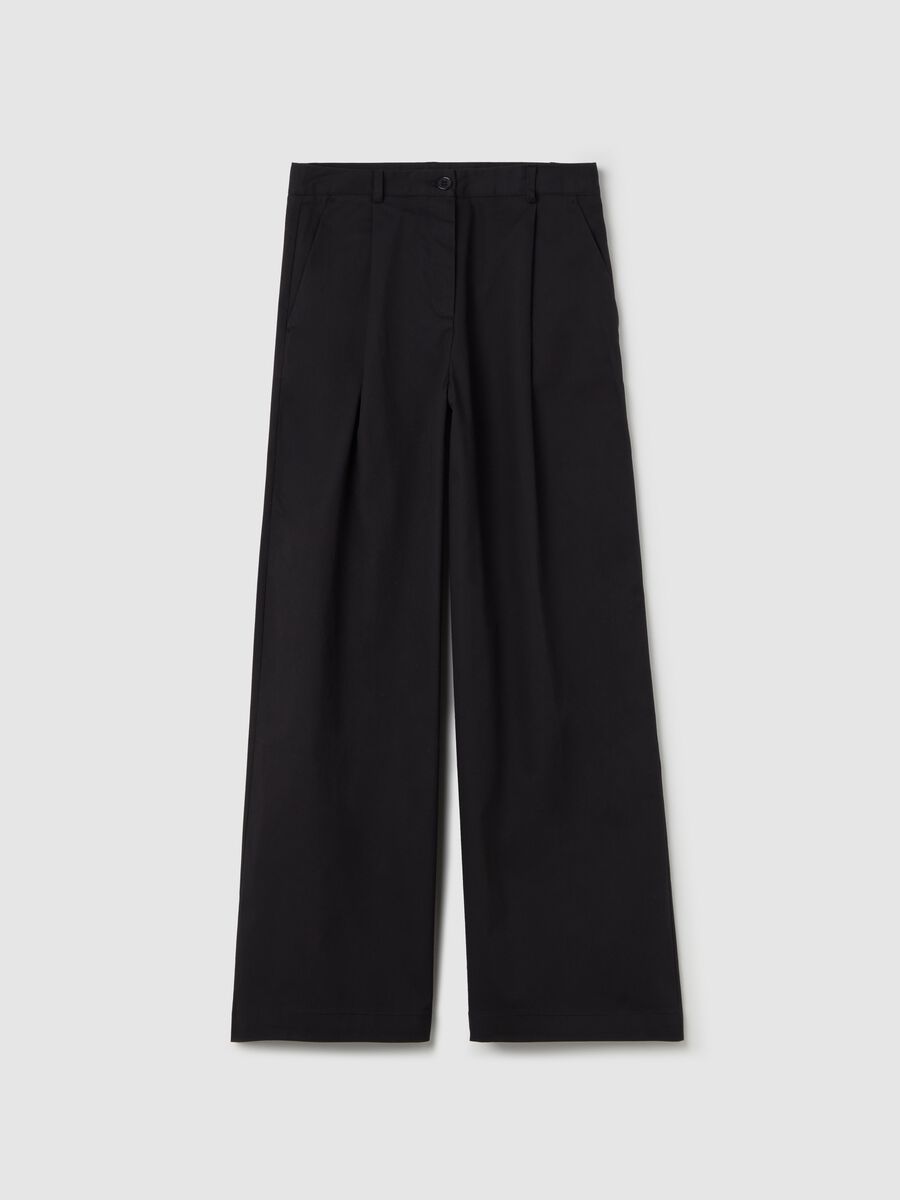 Wide-leg trousers with darts_4