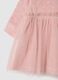 Baby girl's pink dress in regular fit cotton blend with hearts_2
