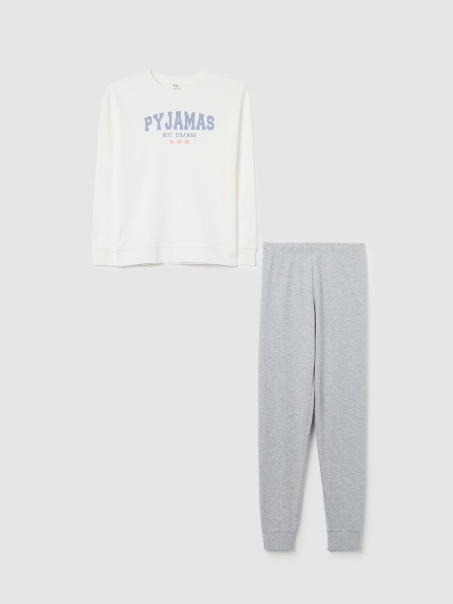 Girls' multicolour regular fit pure cotton pyjamas_0