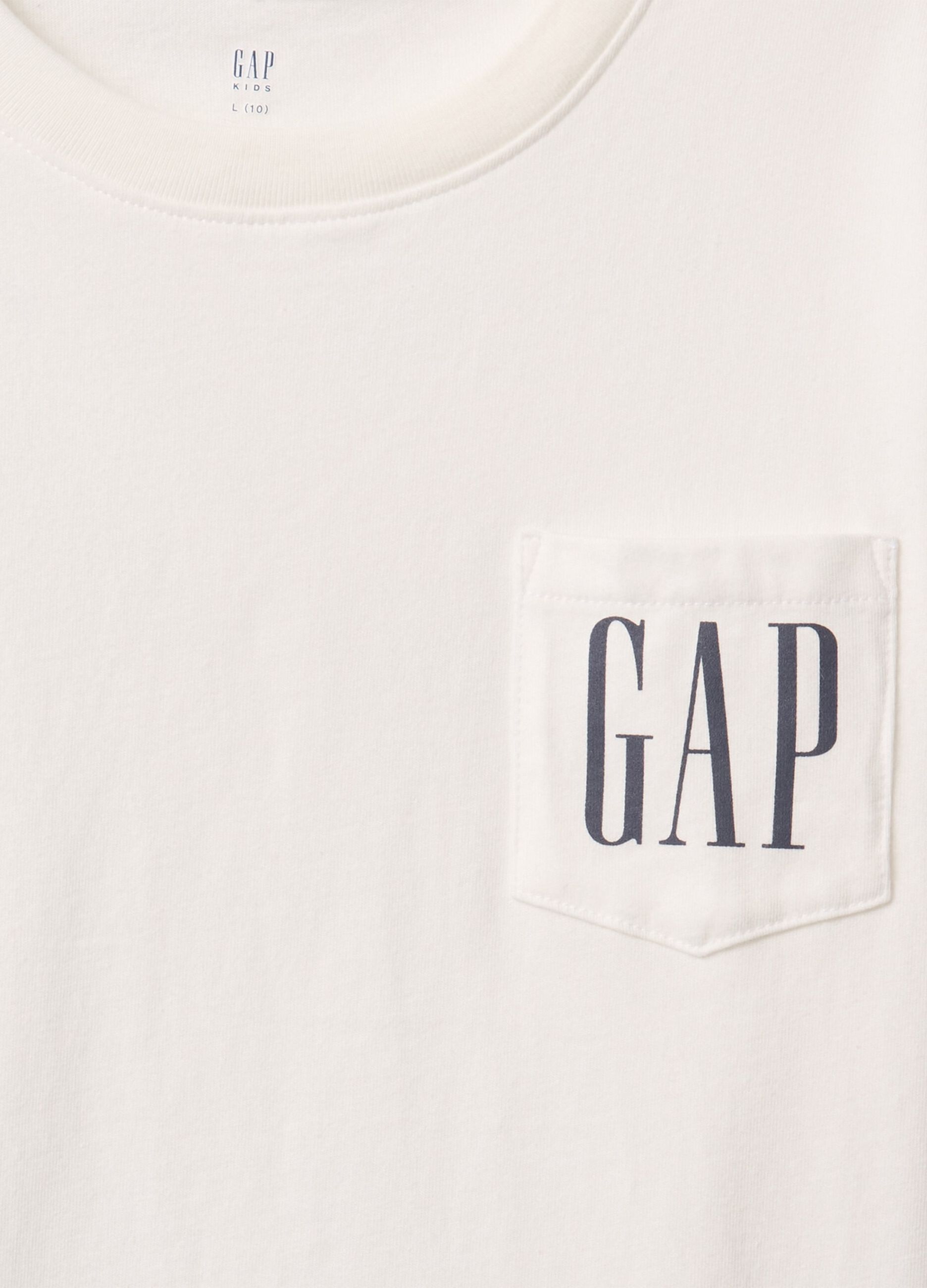 White pure cotton T-shirt GAP Kids