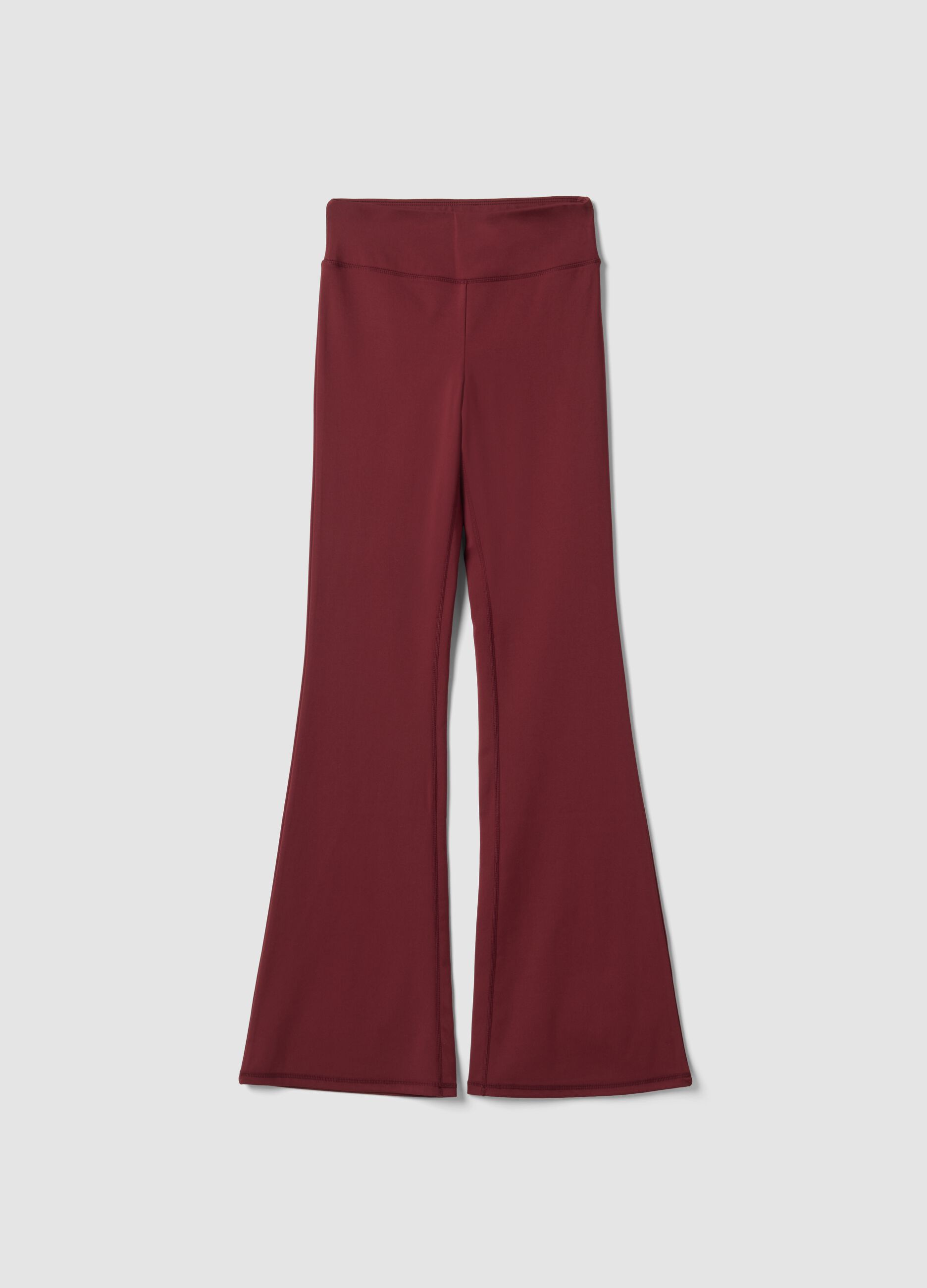 Leggings rossi flare in tessuto elasticizzato traspirante ALTAVIA STUDIO